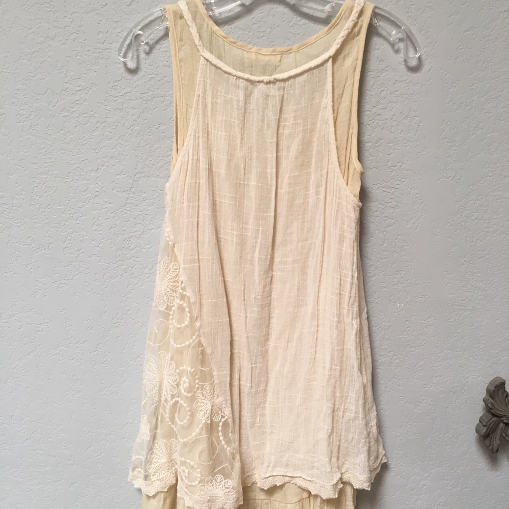 Boho Tunic with Lace Overlay